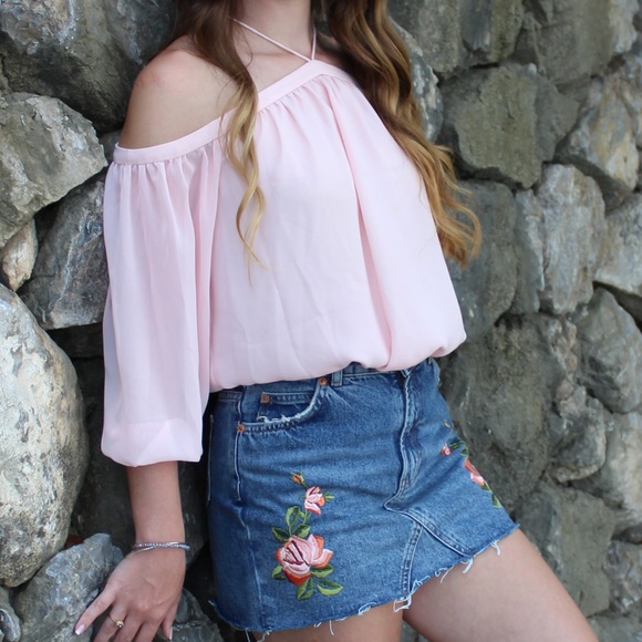 Blush Pink Blouse - Picture 3 of 7